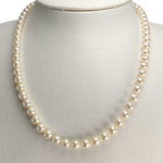 Collier d'occasion or 750 jaune perle de culture - vue 2
