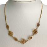 Collier d'occasion en or jaune 750, maille fantaisie, 42.5 cm - vue 2
