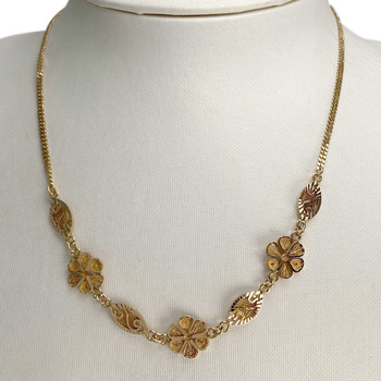 Collier d'occasion or 750 jaune maille fantaisie