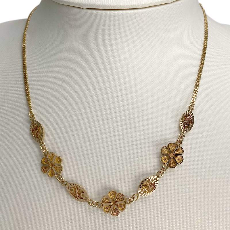 Collier d'occasion or 750 jaune maille fantaisie - vue 2