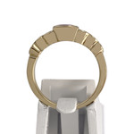 Bague d'occasion or 750 jaune rubis diamants - vue 3