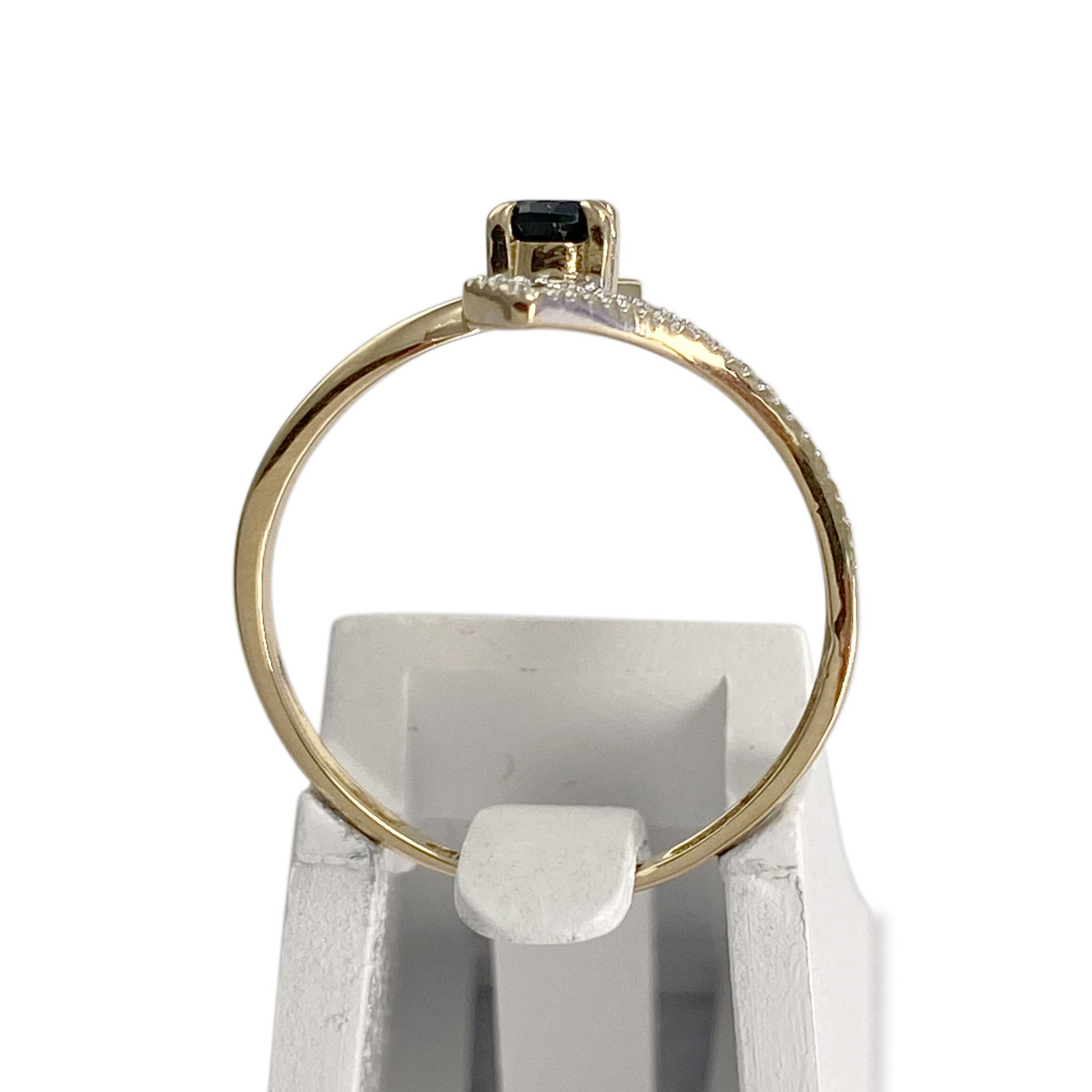 Bague d'occasion  or 2 tons 750 saphir - vue 3