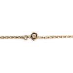 Collier d'occasion en or jaune 750, maille filigrane, perles de culture, 50 cm - vue 3