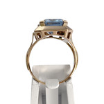 Bague d'occasion or 750 jaune spinelle synthetique - vue 3
