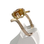 Bague d'occasion or 750 jaune citrine - vue 2