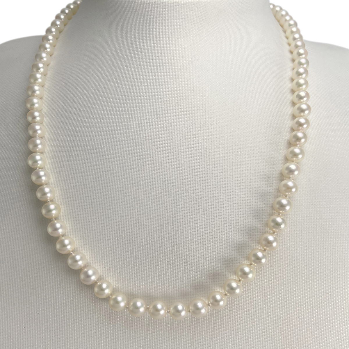 Collier d'occasion or 750 jaune perle de culture du japon - vue 2