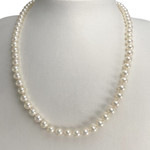 Collier d'occasion or 750 jaune perle de culture du japon - vue 2