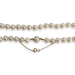Collier d'occasion or 750 jaune perle de culture du japon - vue 3