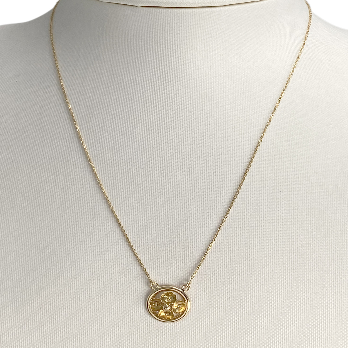 Collier d'occasion or 750 jaune fleur - vue 2