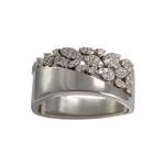 Bague d'occasion or 375 blanc diamant - vue 1
