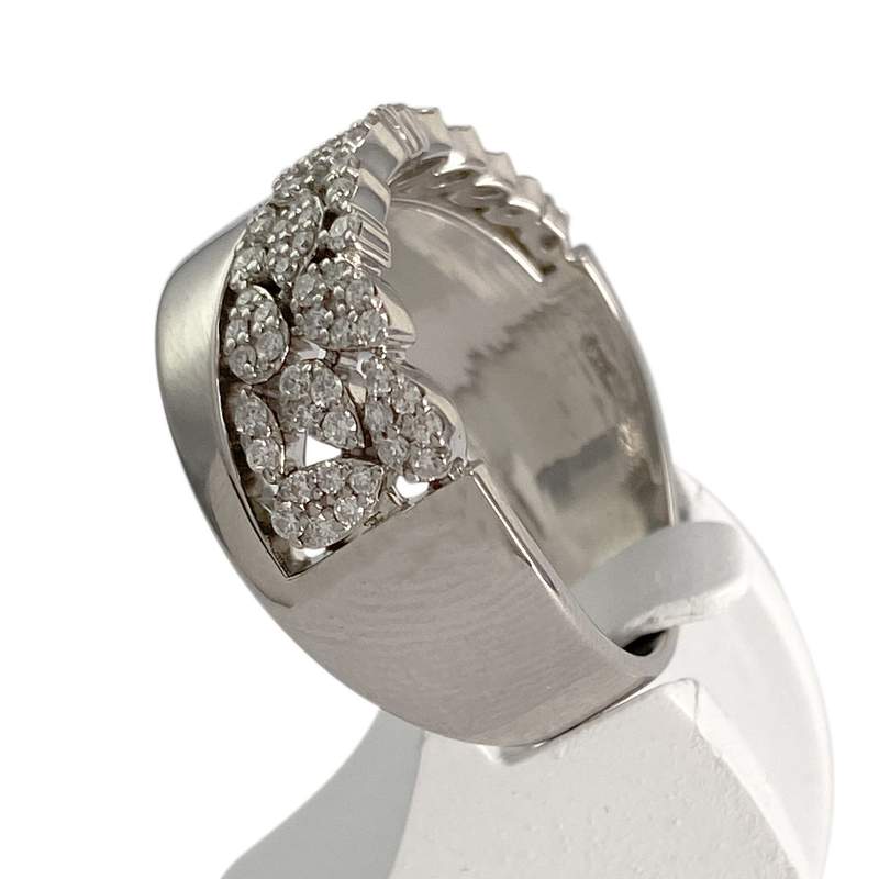 Bague d'occasion or 375 blanc diamant - vue 2