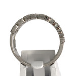 Bague d'occasion or 375 blanc diamant - vue 3