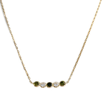Collier d'occasion or 750 jaune zirconias