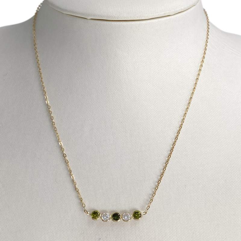 Collier d'occasion or 750 jaune zirconias - vue 2