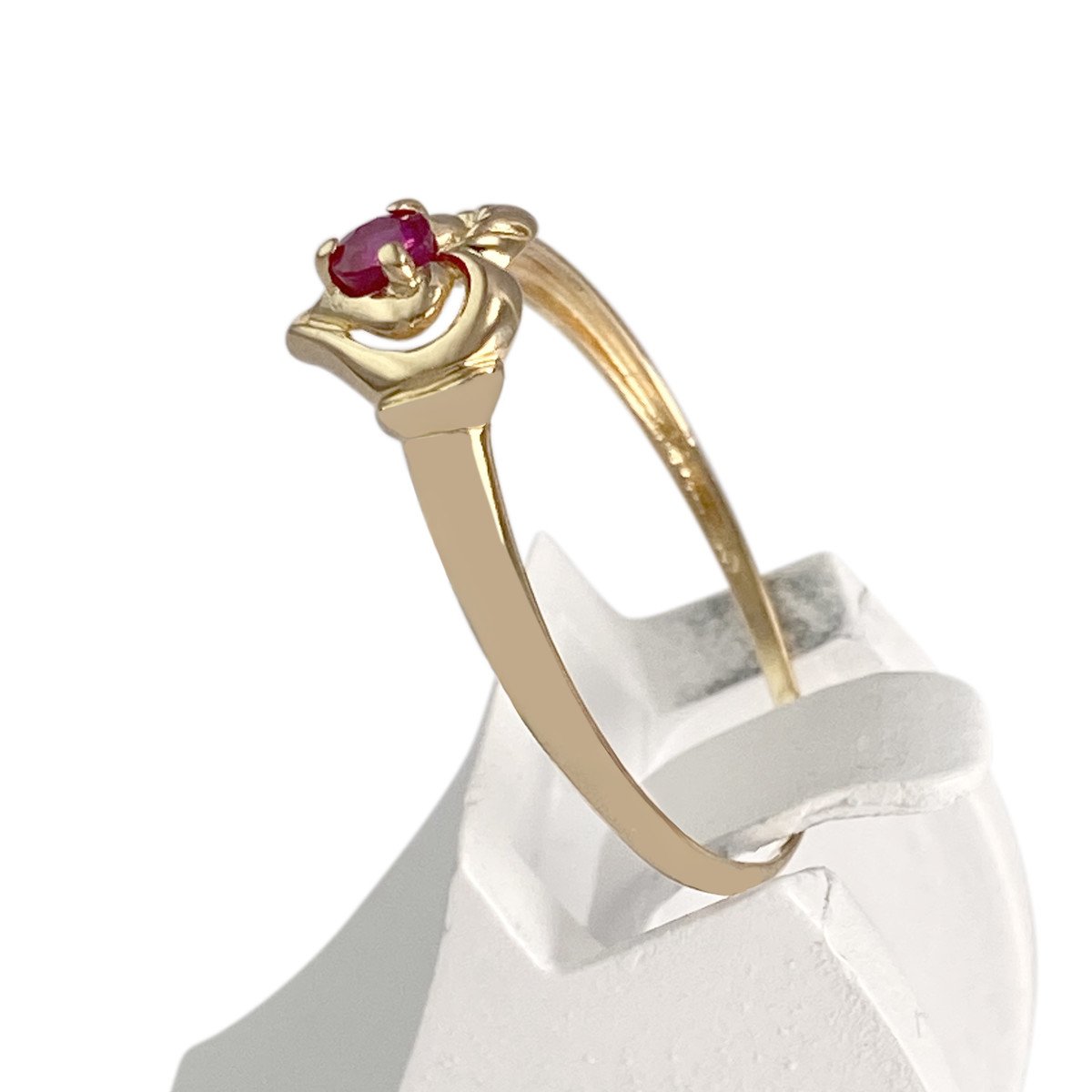 Bague d'occasion or 750 jaune rubis - vue 2