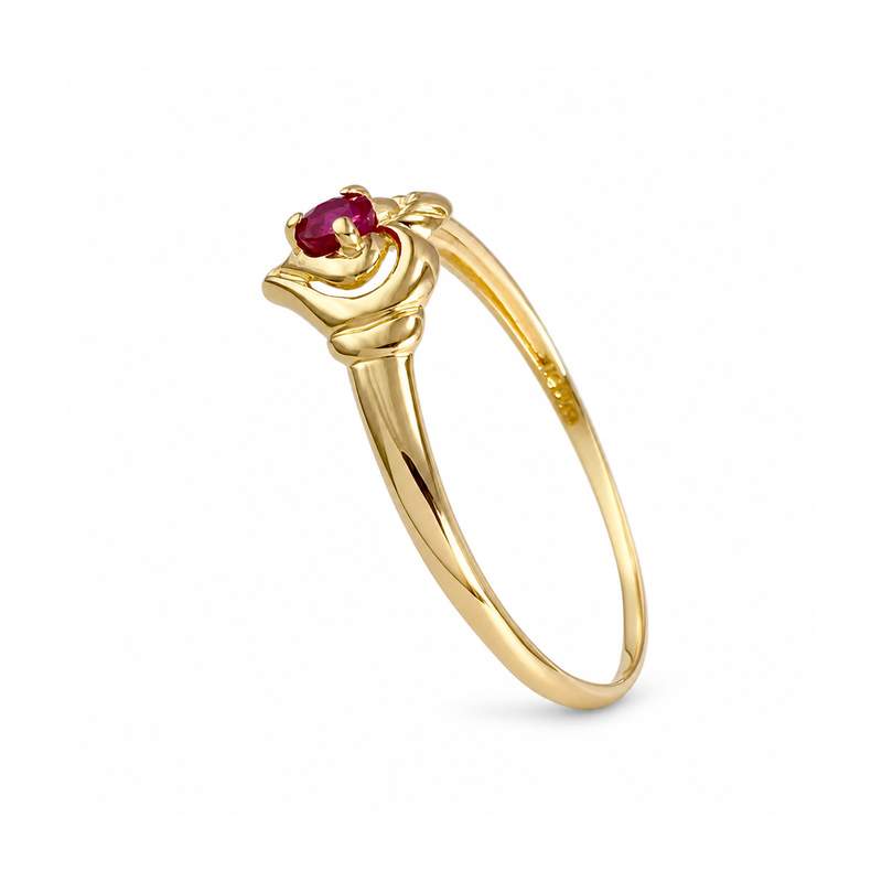 Bague d'occasion or 750 jaune rubis - vue 2