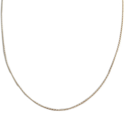 Used 750 yellow gold chain, 45 cm, forcat link