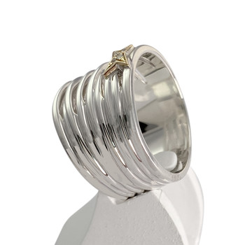 Bague MAUBOUSSIN d'occasion argent 925 bicolore diamants