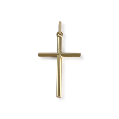 Second-hand 750 yellow gold cross