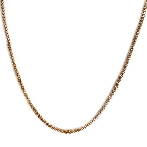 Chaîne d'occasion or 750 rose maille fantaisie 50 cm