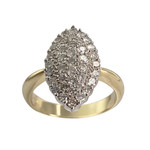 Bague d'occasion or 750 2 tons diamant - vue 1