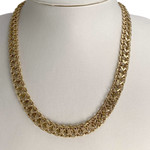 Collier d'occasion or 750 jaune maille fantaisie - vue 2