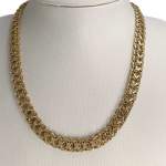 Collier d'occasion or jaune 750, maille fantaisie, - vue 2
