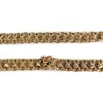 Collier d'occasion or jaune 750, maille fantaisie, - vue 3