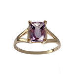 Bague d'occasion or 750 jaune amethyste - vue 1