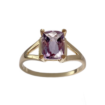 Bague d'occasion or 750 jaune amethyste