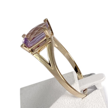 Bague d'occasion or 750 jaune amethyste