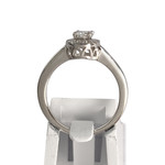 Bague d'occasion or 750 blanc diamants - vue 3