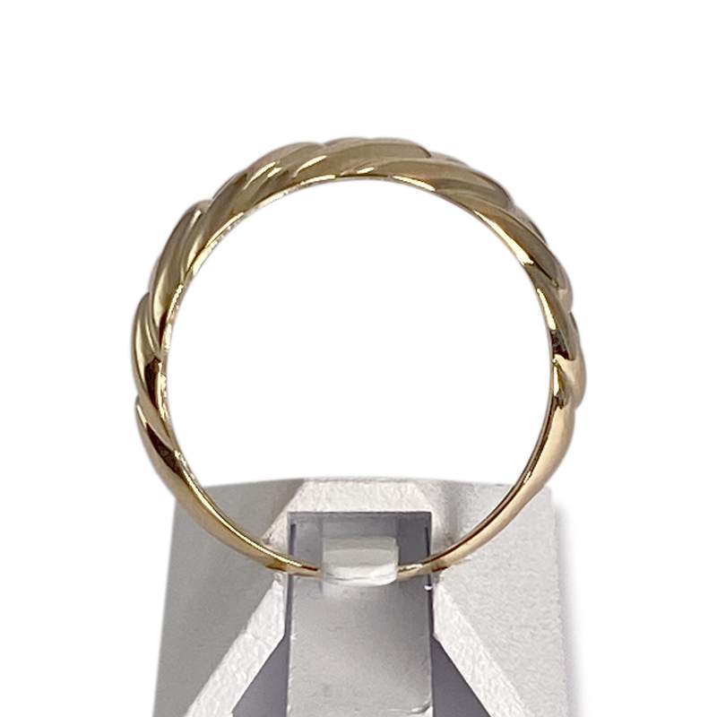 Bague d'occasion or 750 jaune tressée - vue 3