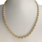 Collier d'occasion or 750 jaune boules 44,5 cm - vue 2