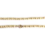 Collier d'occasion en or jaune 750, maille boules, 44,5 cm - vue 3