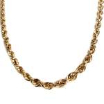 Collier d'occasion or jaune 750, maille corde, 45 cm - vue 1