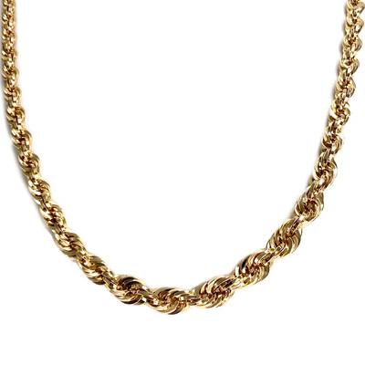 Collier d'occasion or 750 jaune maille corde