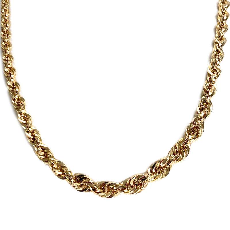 Collier d'occasion or jaune 750, maille corde, 45 cm - vue 1