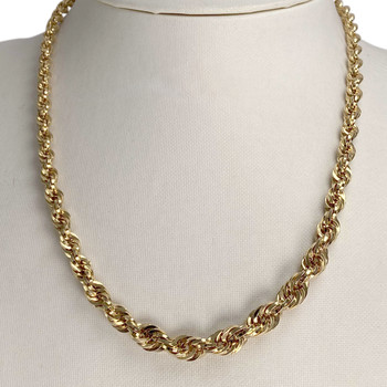 Collier d'occasion or 750 jaune maille corde