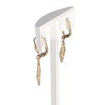 Boucles d'oreilles d'occasion or 750 jaune - vue 2