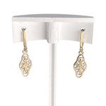 Boucles d'oreilles d'occasion or 750 jaune - vue 3