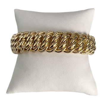 Bracelet d'occasion or 750 jaune maille américaine