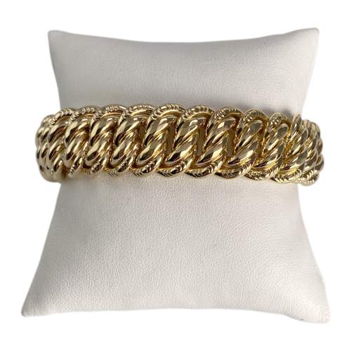 Bracelet d'occasion or 750 jaune maille américaine
