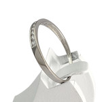 Bague d'occasion or 375 blanc zirconias - vue 2