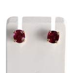 Boucles d'oreilles d'occasion or 750 jaune rubis - vue 1