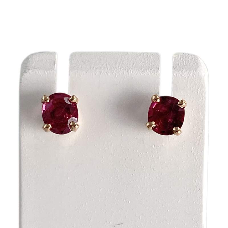 Boucles d'oreilles d'occasion or 750 jaune rubis - vue 1