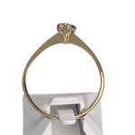 Bague d'occasion or 750 jaune diamant saphir - vue 3