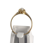 Bague d'occasion or 750 jaune perle de culture - vue 3