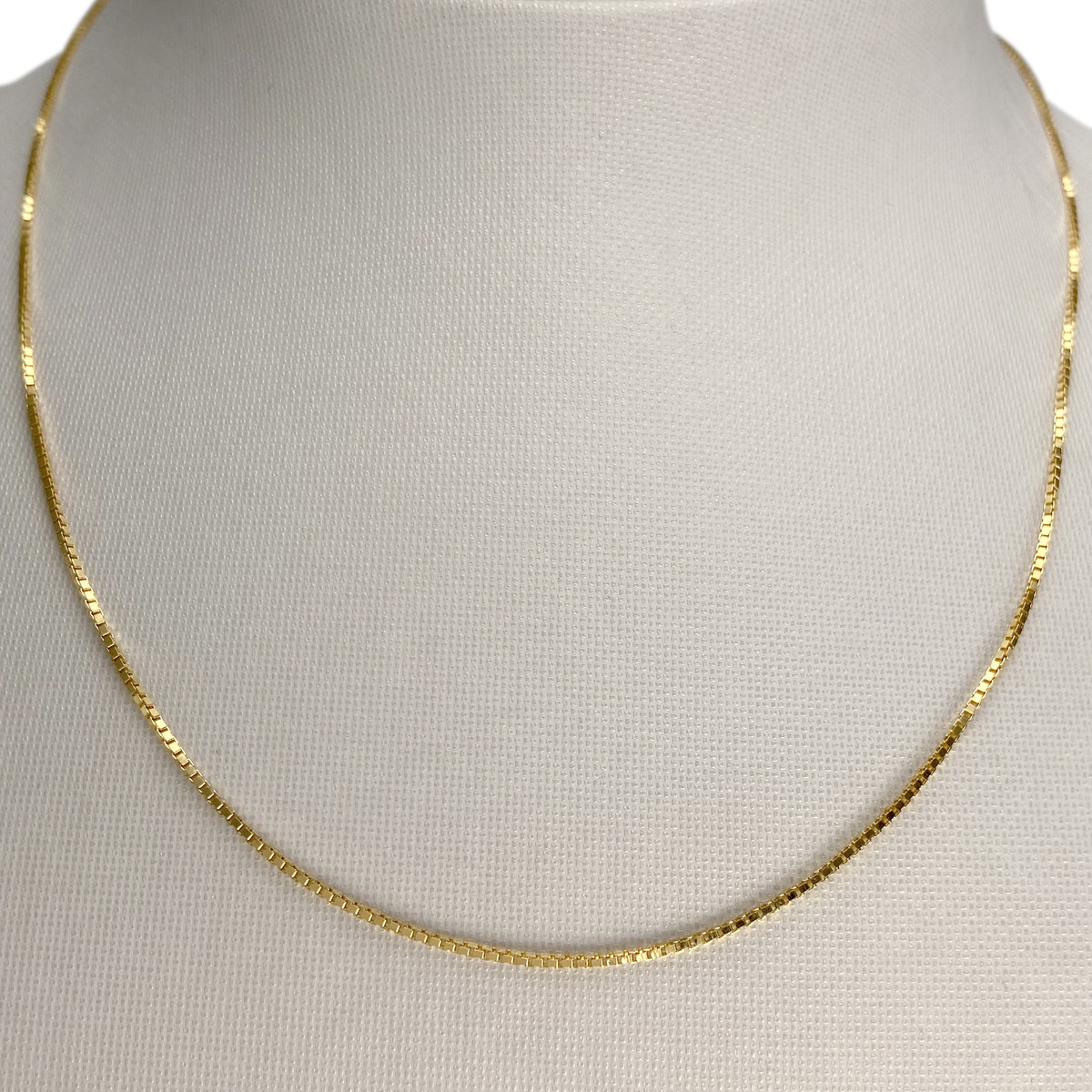 Chaîne d'occasion or 750 jaune maille venitienne 40 cm - vue 2