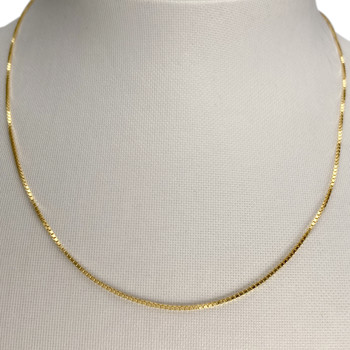Chaîne d'occasion or 750 jaune maille venitienne 40 cm